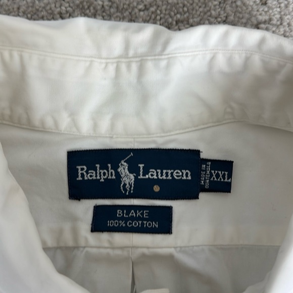 Ralph Lauren oversized “Blake” white button up down collared long sleeve shirt - Picture 4 of 7